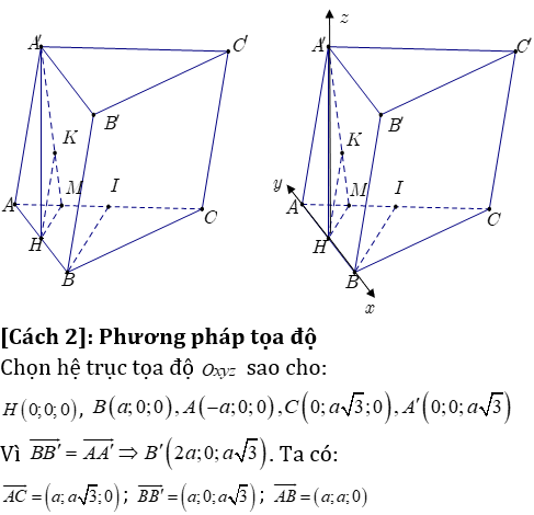 Phương pháp tính khoảng cách trong lăng trụ xiên có lời giải - Toán lớp 12