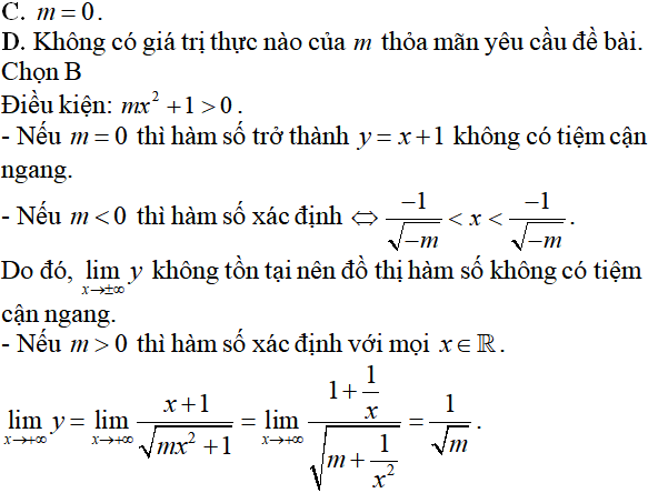 Tiệm cận của đồ thị hàm số: kỹ năng làm bài, kỹ năng sử dụng máy tính