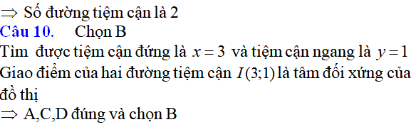 Tiệm cận của đồ thị hàm số: kỹ năng làm bài, kỹ năng sử dụng máy tính - Toán lớp 12