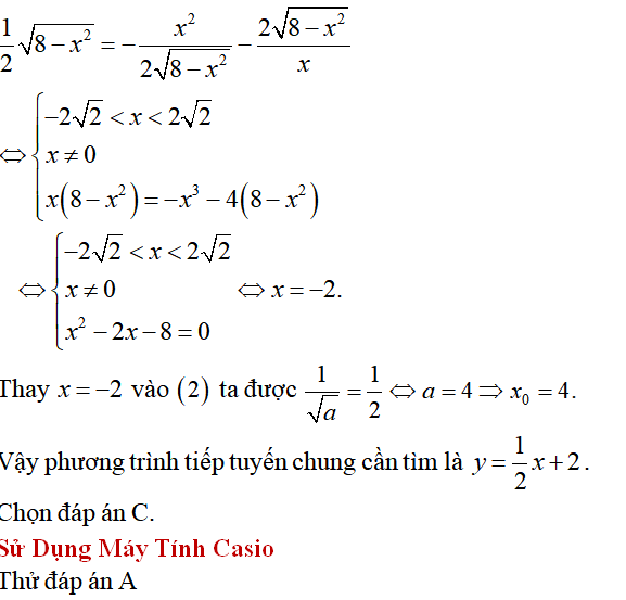 Tiếp tuyến của đồ thị hàm số: lý thuyết, các dạng bài - Toán lớp 12