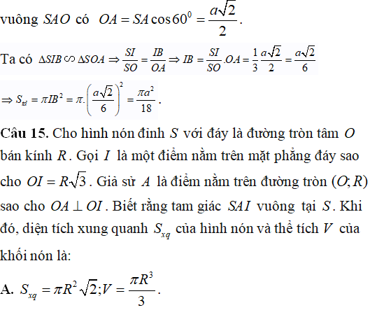 Tìm tâm bán kính mặt cầu ngoại tiếp hình chóp có các cạnh bên bằng nhau - Toán lớp 12