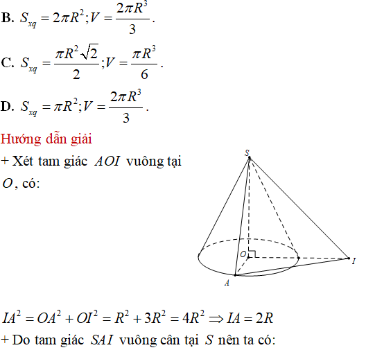 Tìm tâm bán kính mặt cầu ngoại tiếp hình chóp có các cạnh bên bằng nhau - Toán lớp 12