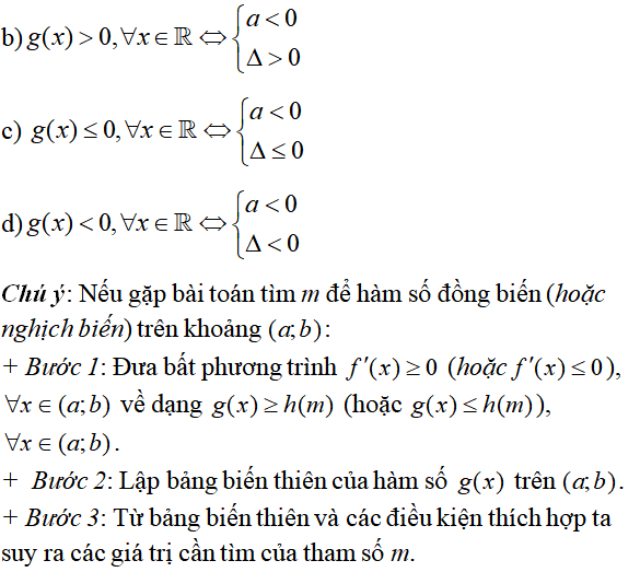 Tính đơn điệu của hàm số - Toán lớp 12