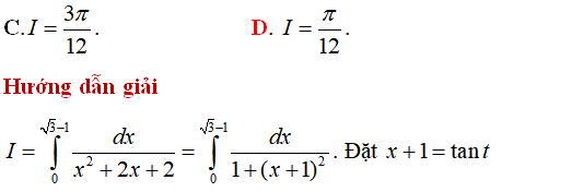 Tính tích phân bằng Phương pháp đổi biến số - Toán lớp 12