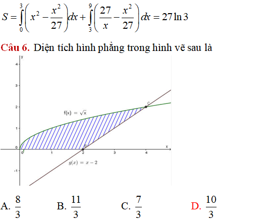 Ứng dụng của tích phân: Tính diện tích hình phẳng giới hạn bởi các đường (nâng cao) - Toán lớp 12