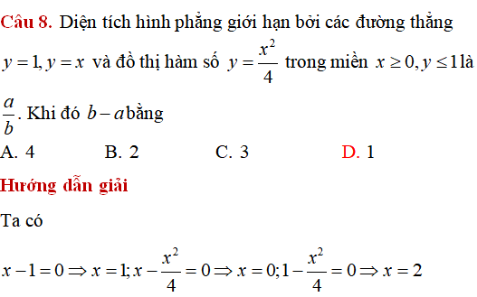 Ứng dụng của tích phân: Tính diện tích hình phẳng giới hạn bởi các đường (nâng cao) - Toán lớp 12