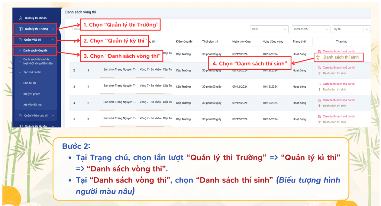 Cách xếp giải Trạng Nguyên Tiếng Việt cấp trường 2025-2026