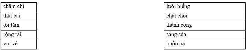 Câu hỏi ôn thi Trạng Nguyên Tiếng Việt lớp 4 Chủ điểm 9: Từ cùng nghĩa, từ trái nghĩa (có đáp án)