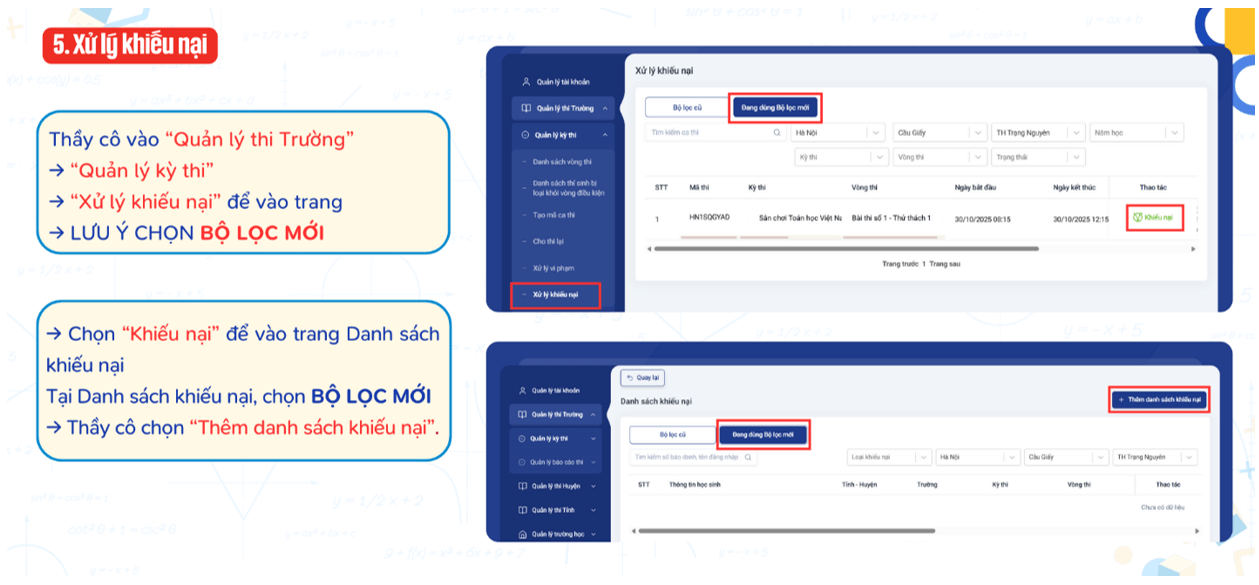 Hướng dẫn các bước xử lí vi phạm, khiếu nại trong thi Trạng Nguyên Tiếng Việt cấp Trường 2025-2026