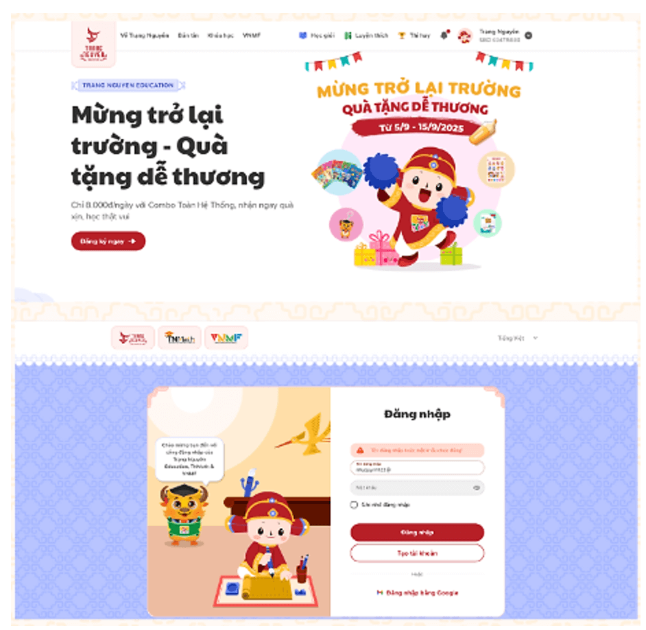 Hướng dẫn đăng nhập thi Trạng Nguyên Tiếng Việt mới nhất