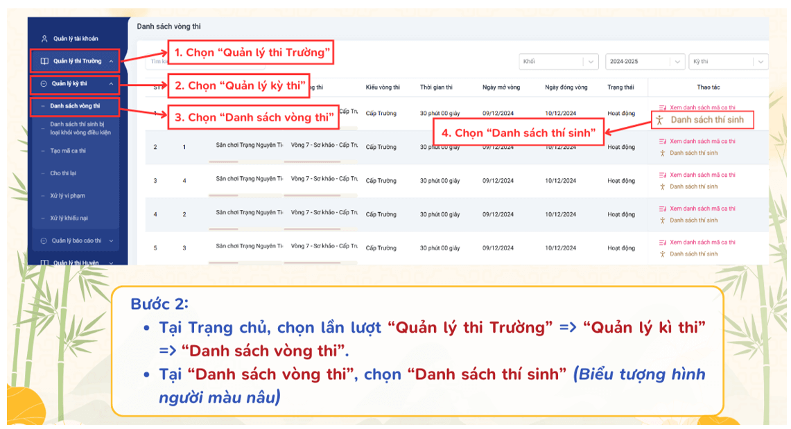 Hướng dẫn nhà trường tải giấy chứng nhận và giấy khen Vòng Sơ khảo cấp Trường 2025-2026