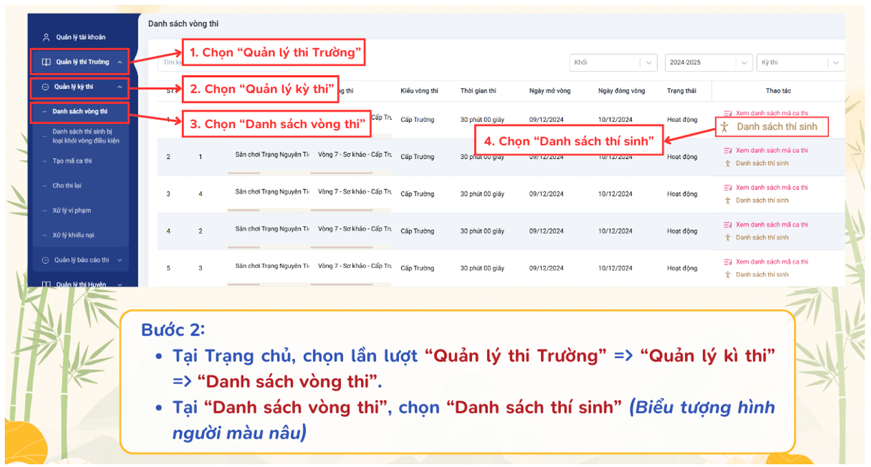 Hướng dẫn nhà trường tải giấy chứng nhận và giấy khen Vòng Sơ khảo cấp Trường 2025-2026