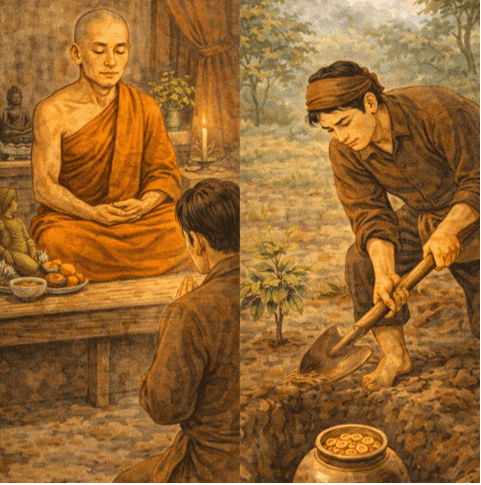 Ý nghĩa Ai ơi cứ ở cho lành, Tu thân tích đức để dành về sau (chi tiết nhất) (ảnh 1)