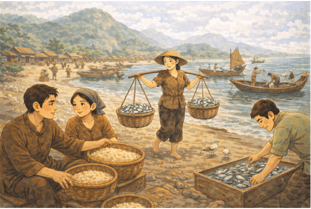 Ý nghĩa Ai về Nhượng Bạn thì về, Gạo nhiều, cá lắm, dễ bề làm ăn (chi tiết nhất) (ảnh 1)