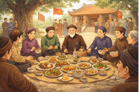 Ý nghĩa Ăn cỗ là việc tổ làng (chi tiết nhất) (ảnh 1)