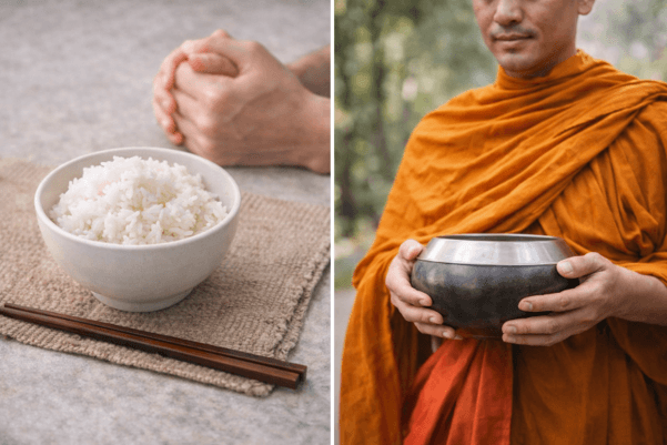 Ý nghĩa Ăn cơm không canh như tu hành không vãi (chi tiết nhất) (ảnh 1)