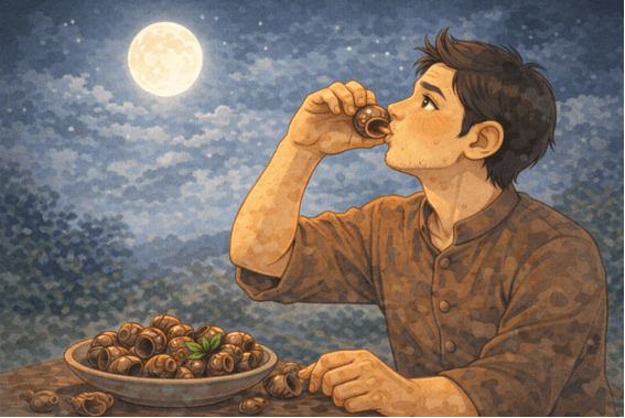 Ý nghĩa Ăn ốc trông trăng (chi tiết nhất) (ảnh 1)