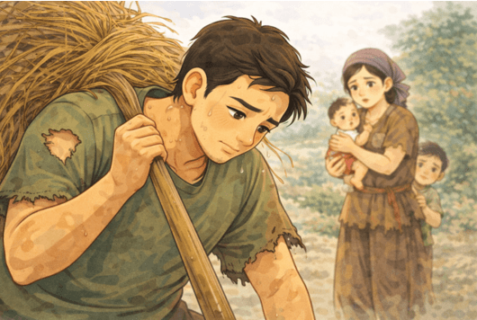 Ý nghĩa Anh đi làm mướn nuôi ai, Cho áo anh rách, cho vai anh mòn? (chi tiết nhất) (ảnh 1)