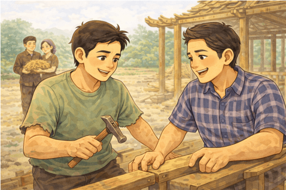 Ý nghĩa Anh em như thể chân tay, Cùng cha cùng mẹ việc nhà hăng say (chi tiết nhất) (ảnh 1)