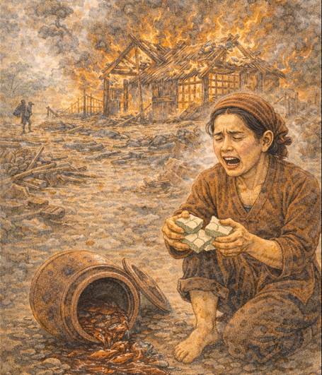 Ý nghĩa Bánh đúc bẻ ba, mắm toang quệt ngược cửa nhà tan hoang (chi tiết nhất)