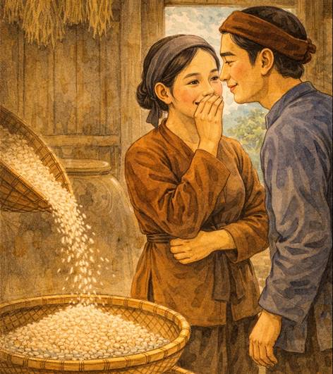 Ý nghĩa Bao giờ cho gạo bén sàng, Cho răng bén gió, cho nàng bén anh (chi tiết nhất)