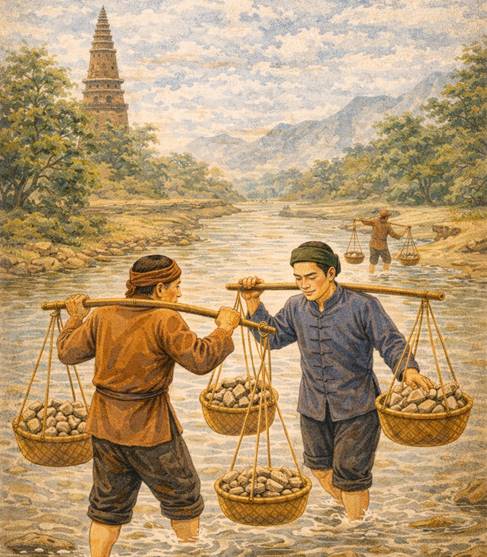 Ý nghĩa Bao giờ lấp ngã ba Chanh, Để ta gánh đá xây thành Cổ Loa (chi tiết nhất)