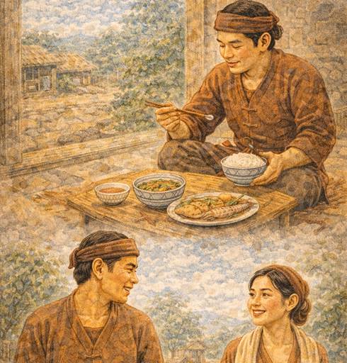 Ý nghĩa Bữa ăn có cá cùng canh, Anh chưa mát dạ bằng anh thấy nàng (chi tiết nhất)