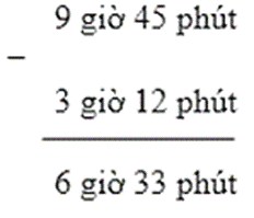 Trừ số đo thời gian lớp 5 (Lý thuyết + Bài tập)