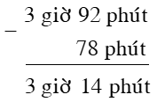 Trừ số đo thời gian lớp 5 (Lý thuyết + Bài tập)