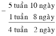 Trừ số đo thời gian lớp 5 (Lý thuyết + Bài tập)