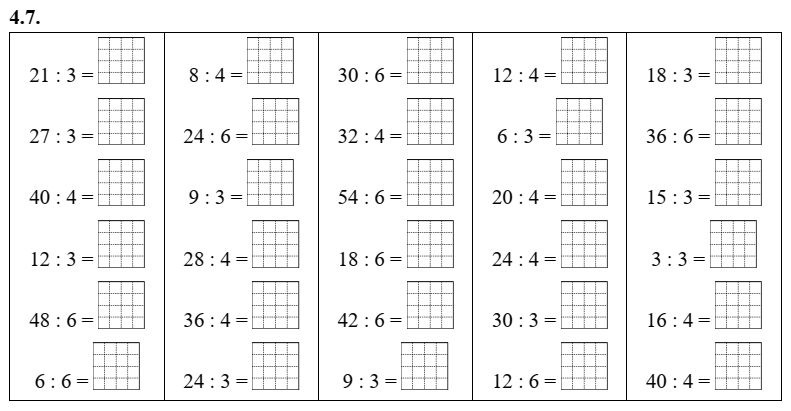 Bảng chia 3, bảng chia 4, bảng chia 6 lớp 3 (có lời giải)
