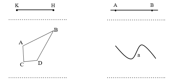 Điểm, đoạn thẳng, đường thẳng, đường cong, ba điểm thẳng hàng. Đường gấp khúc. Hình tứ giác lớp 2 (có lời giải)
