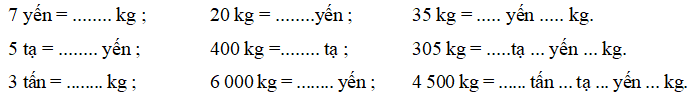 Đo độ dài; đo khối lượng lớp 5 (có lời giải)