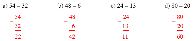 Ôn tập phép cộng, phép trừ (không nhớ) trong phạm vi 100. Hơn kém nhau bao nhiêu lớp 2 (có lời giải)