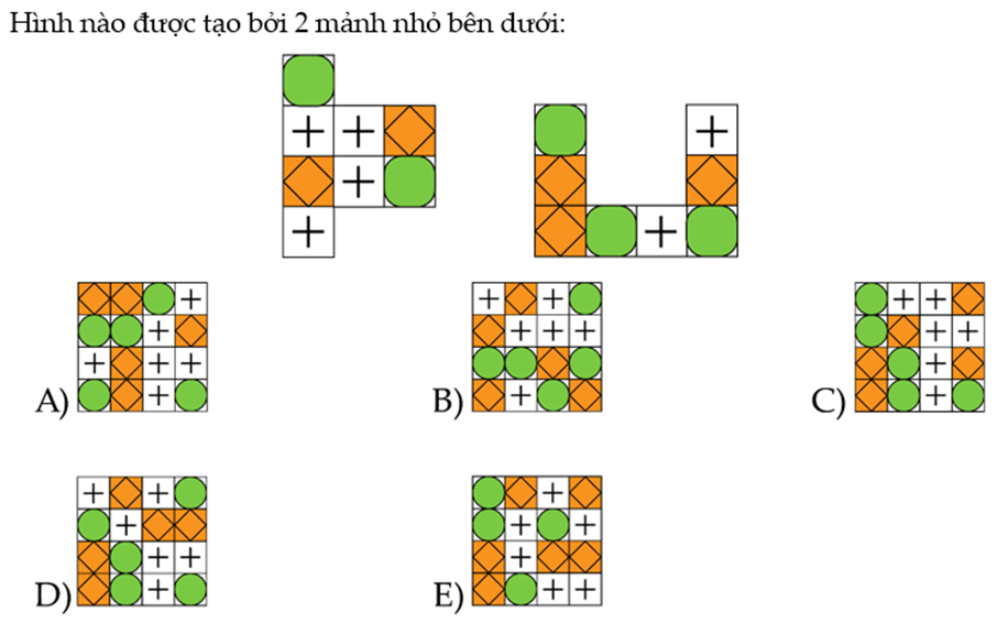 (Toán đố, Toán IQ) Xếp Ghép Cấu Trúc (có lời giải)