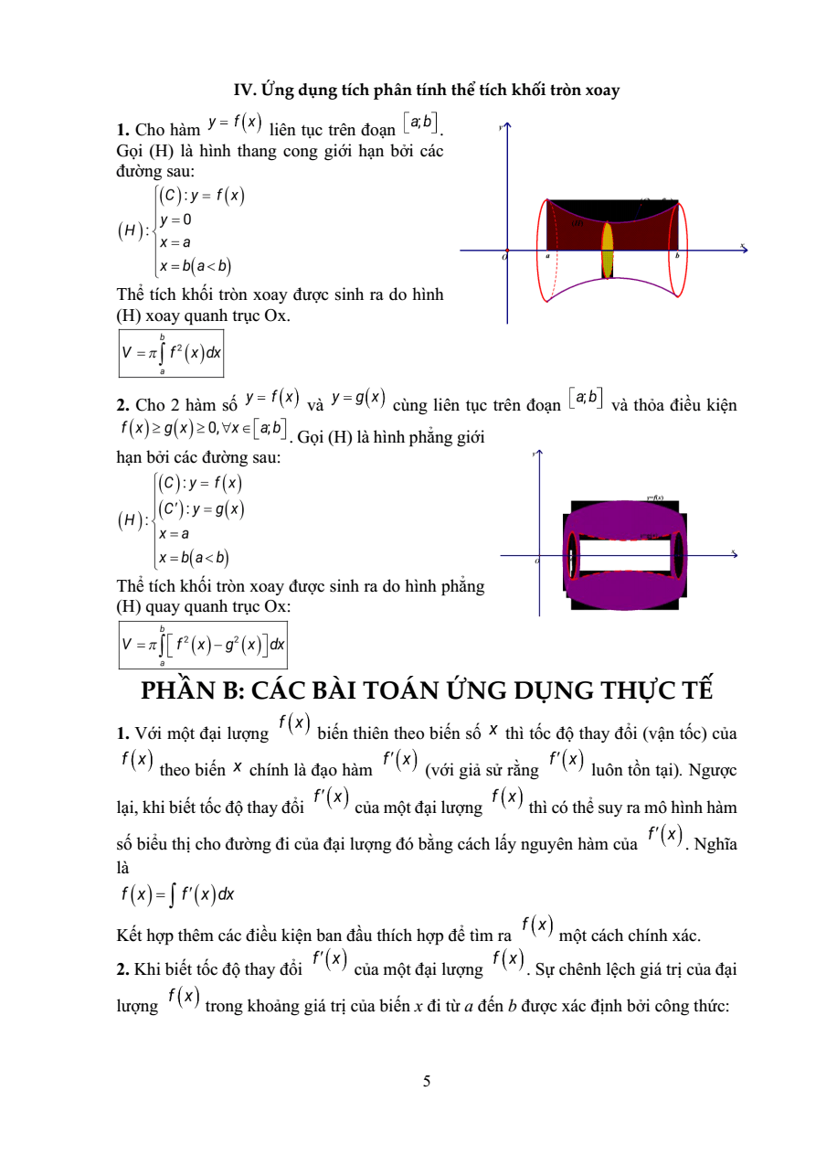 (Ôn thi Viên chức THPT) Câu hỏi trắc nghiệm Chủ đề Nguyên hàm - Tích phân và những bài toán thực tế (có đáp án)