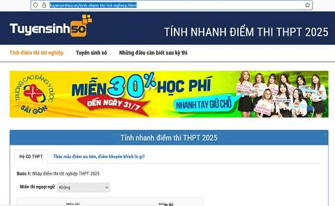 Công cụ tính điểm tốt nghiệp THPT 2025 nhanh và chính xác nhất