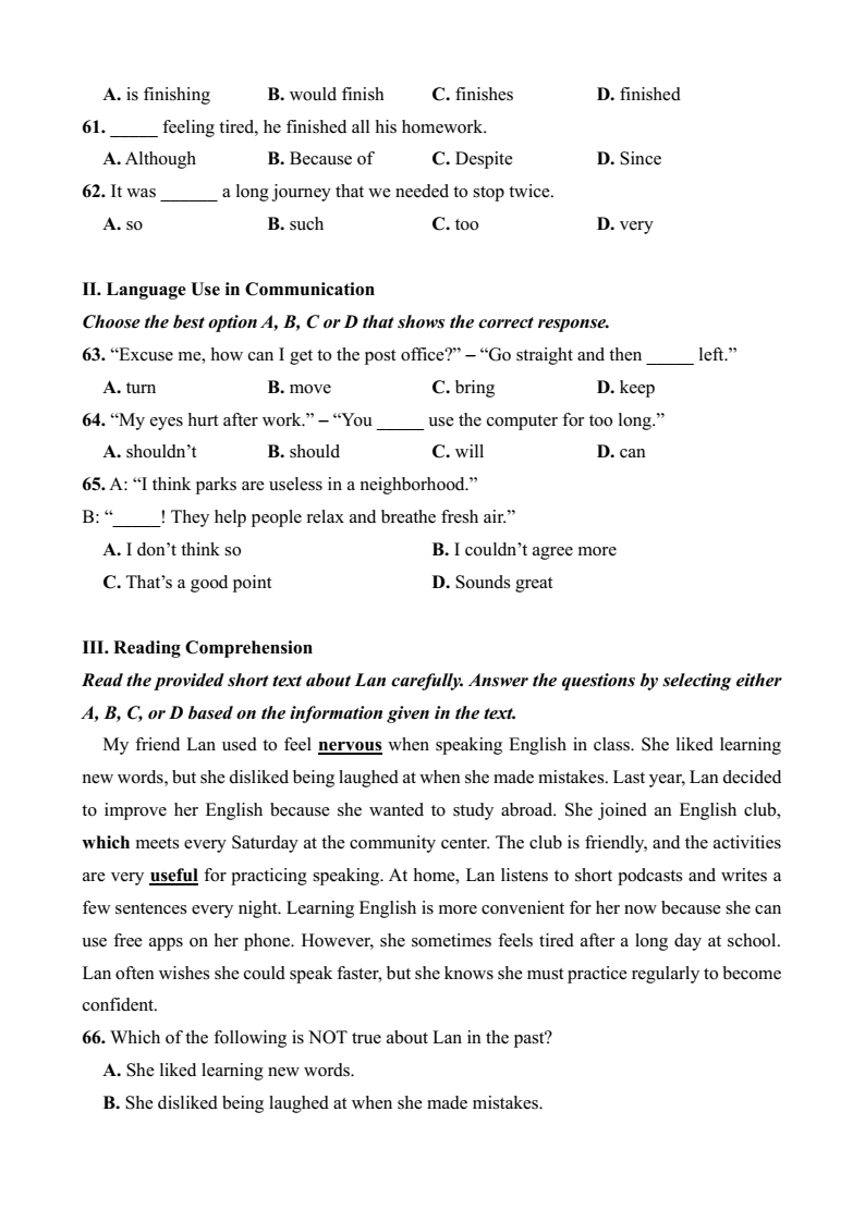 Đề minh họa thi vào 10 bằng tổ hợp Địa lí - Lịch sử - KHTN - Tiếng Anh - theo cấu trúc minh họa Sơn La