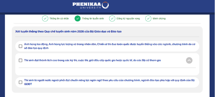 Hướng dẫn đăng ký xét tuyển Đại học Phenikaa năm 2026 mới nhất