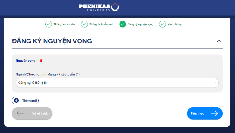 Hướng dẫn đăng ký xét tuyển Đại học Phenikaa năm 2026 mới nhất