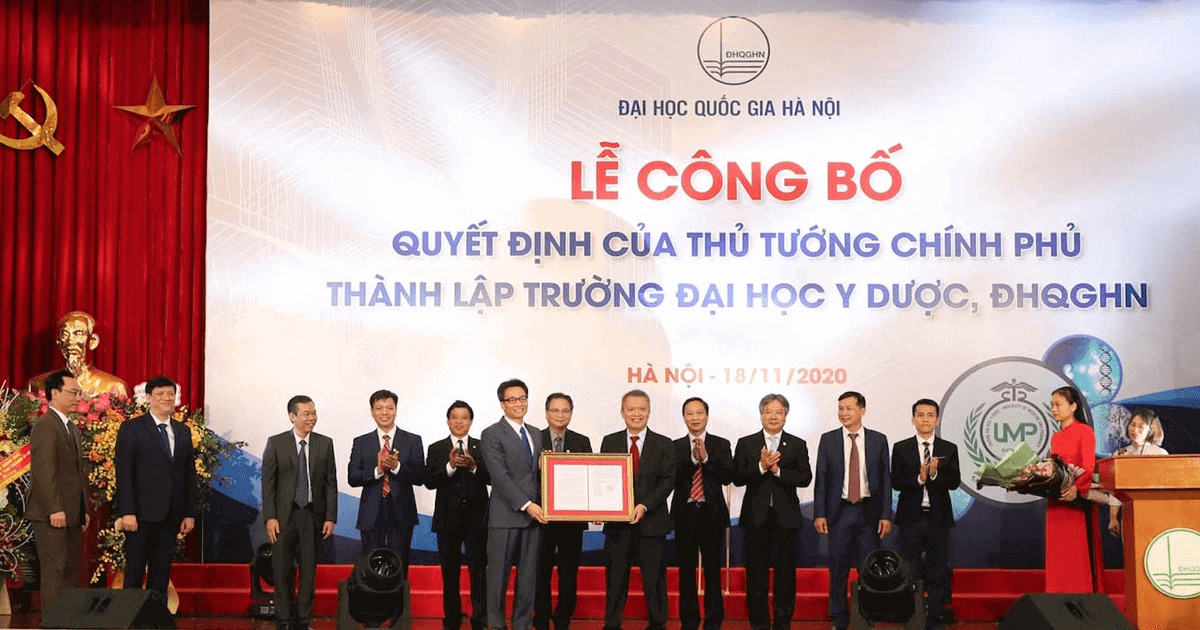 Công bố Quyết định thành lập trường Đại học Y Dược - ĐH Quốc gia Hà Nội |  Báo Dân trí