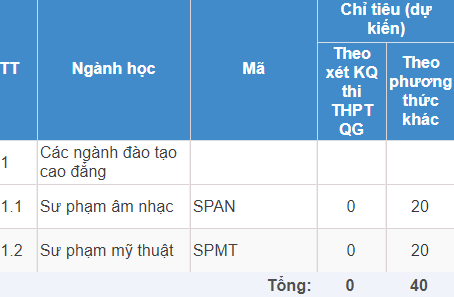 Trường Cao đẳng Văn hoá Nghệ thuật TP.HCM | Thông tin tuyển sinh năm 2021