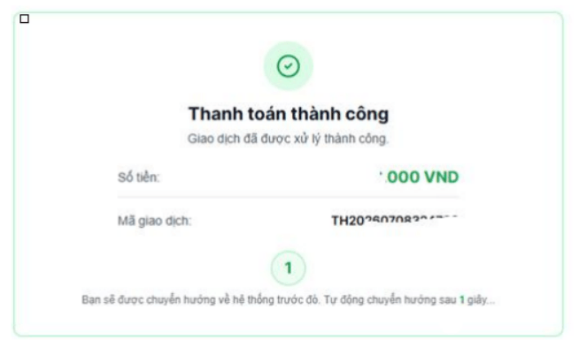 Quy trình thanh toán lệ phí đăng ký nguyện vọng xét tuyển đại học 2026