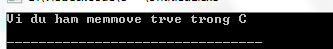 Hàm memmove trong C