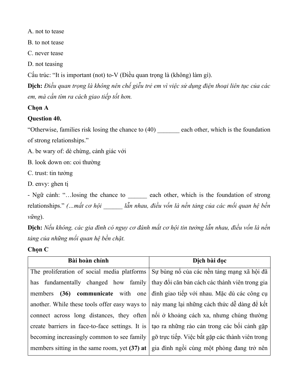 Đề kiểm tra Tiếng Anh 12 Friends Global theo Unit (có lời giải)