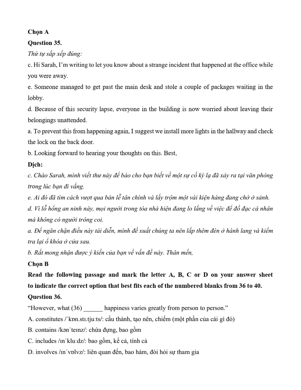 Đề kiểm tra Tiếng Anh 12 Friends Global Unit 2 (có lời giải)