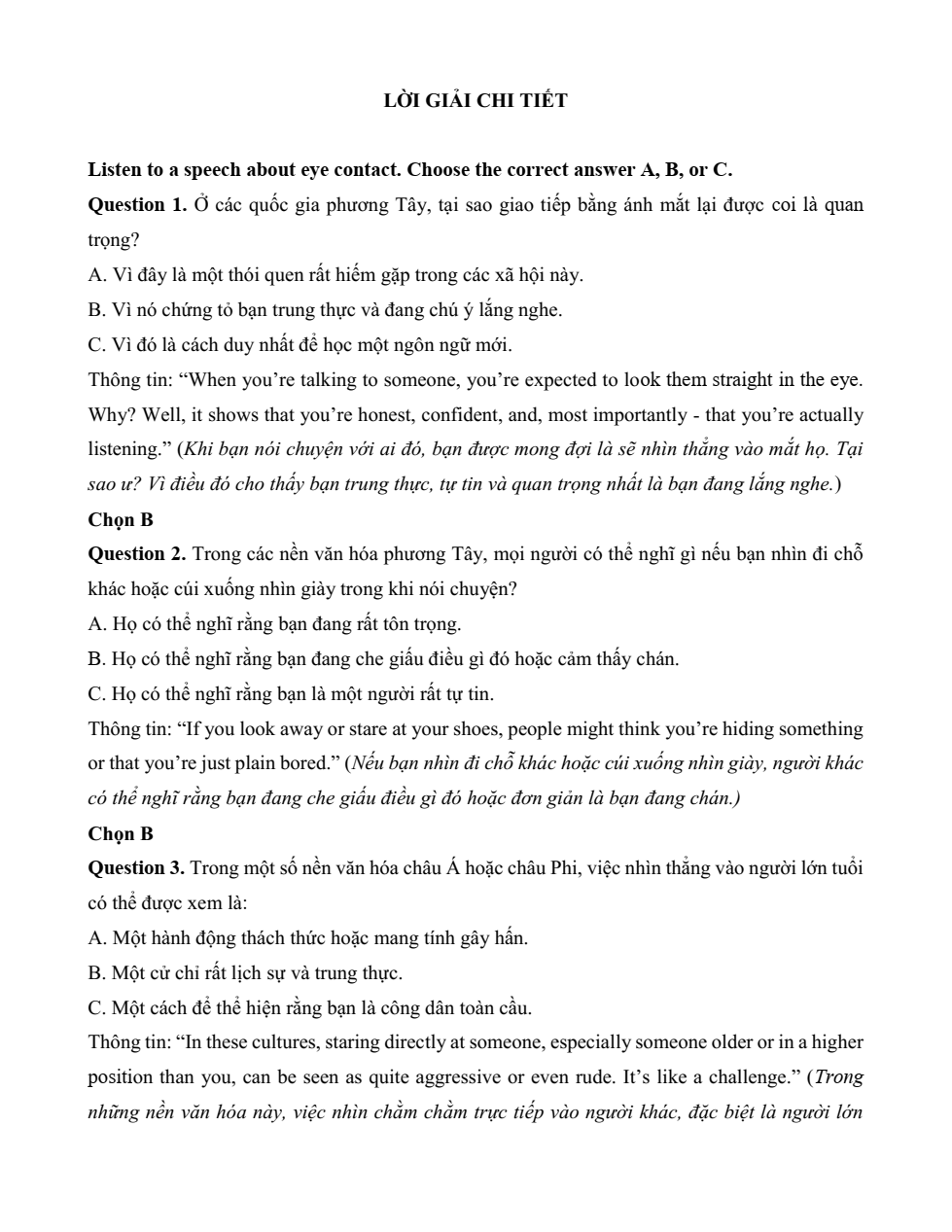 Đề kiểm tra Tiếng Anh 12 Friends Global Unit 3 (có lời giải)