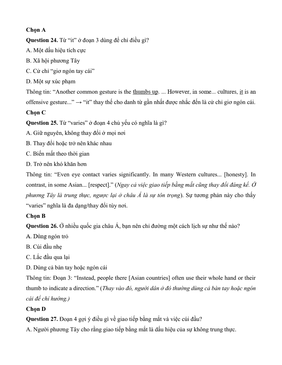 Đề kiểm tra Tiếng Anh 12 Friends Global Unit 3 (có lời giải)