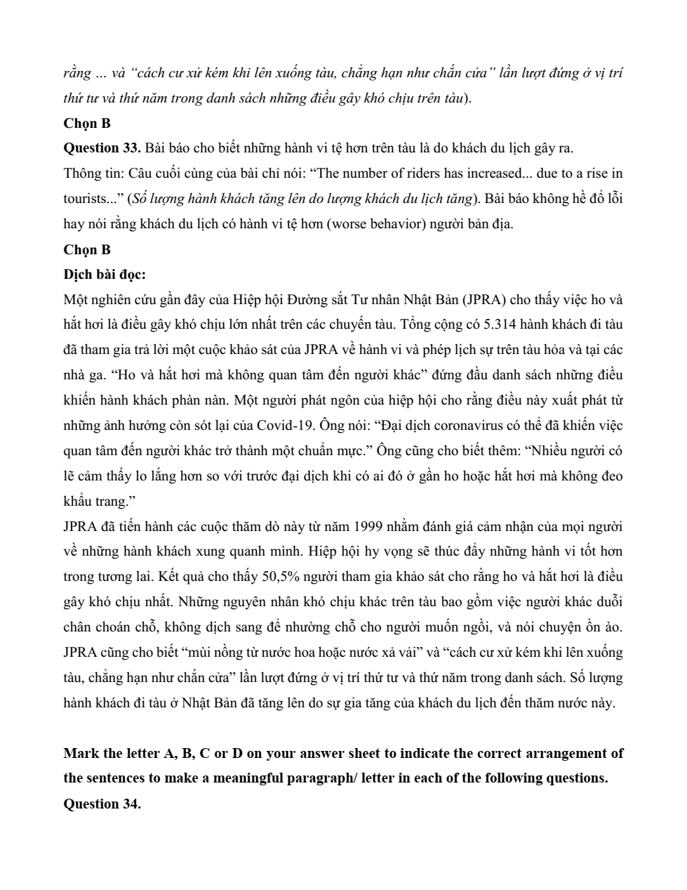 Đề kiểm tra Tiếng Anh 12 Friends Global Unit 3 (có lời giải)