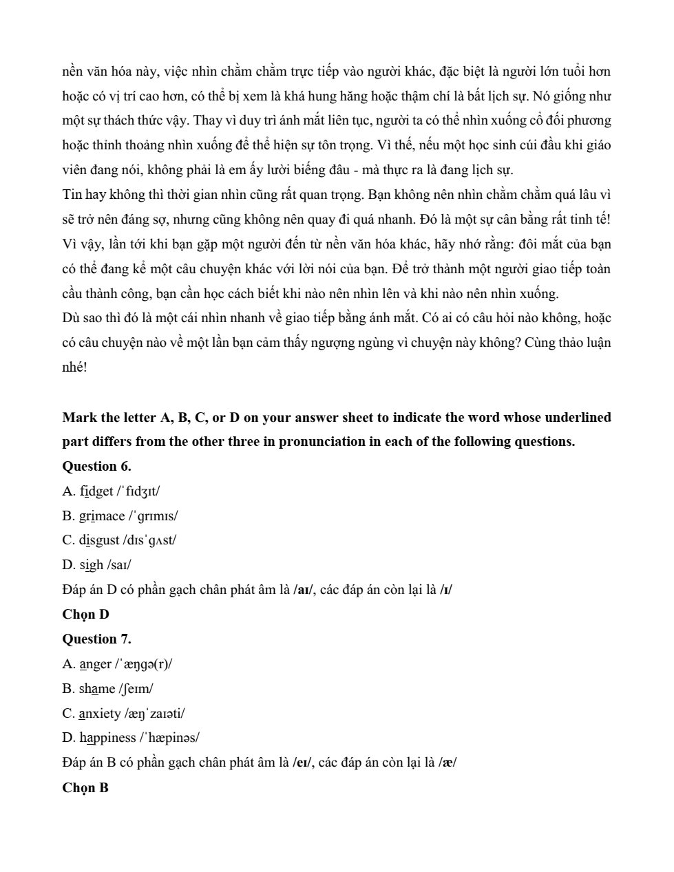 Đề kiểm tra Tiếng Anh 12 Friends Global Unit 3 (có lời giải)